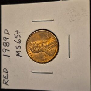 1989 D Lincoln Penny MS65+